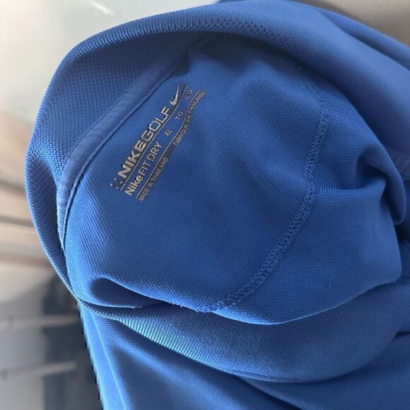 Nike Golf FitDry Mens Blue XL Short Sleeve Polo - Picture 4 of 5